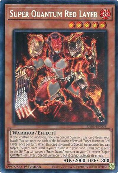 Super Quantum Red Layer - RA05-EN008 - Secret Rare - 1st Edition