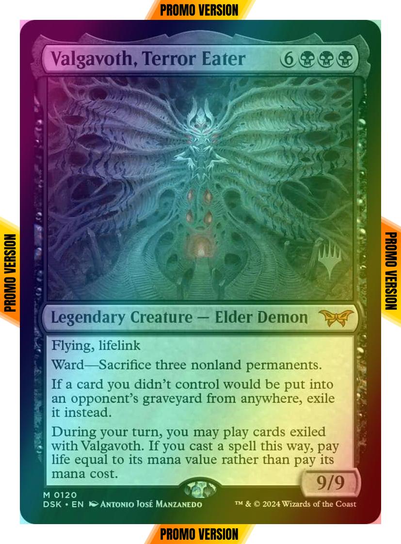 Valgavoth, Terror Eater [120p] [Promo Pack] [Duskmourn: House of Horror: Promos] [Foil]