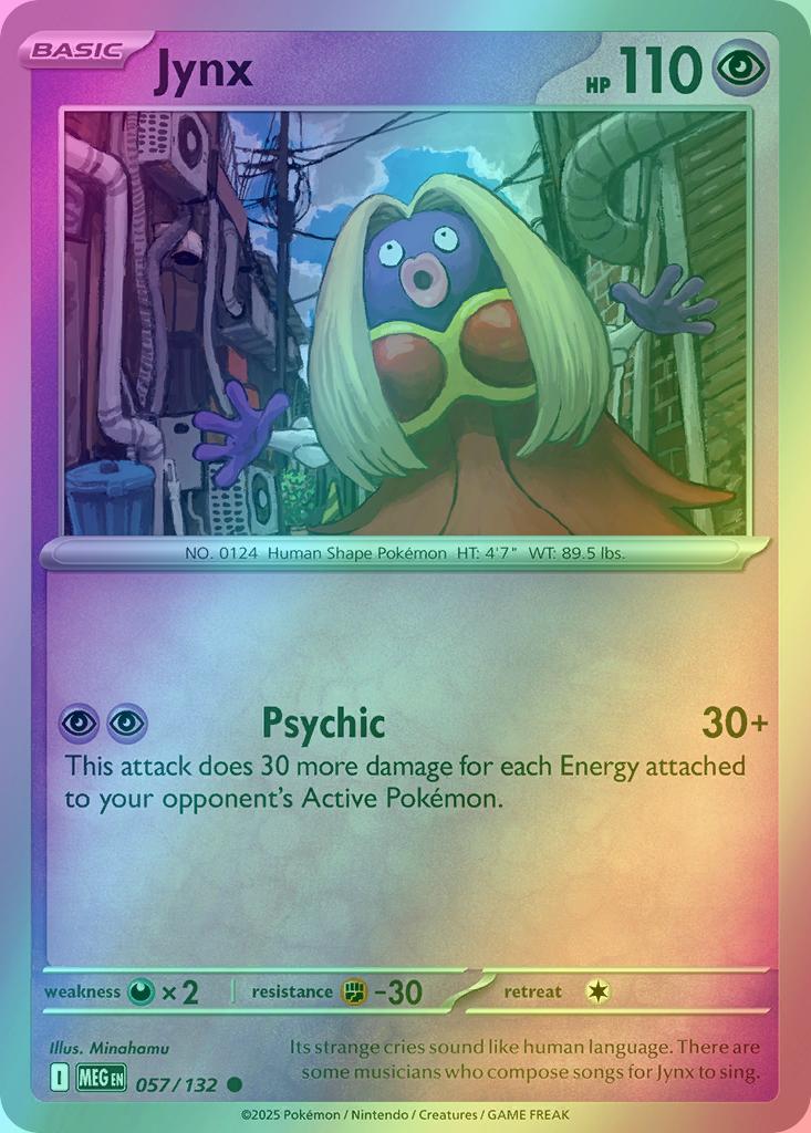 Jynx - 057/132 - Common [me01-057] [Reverse Holo]