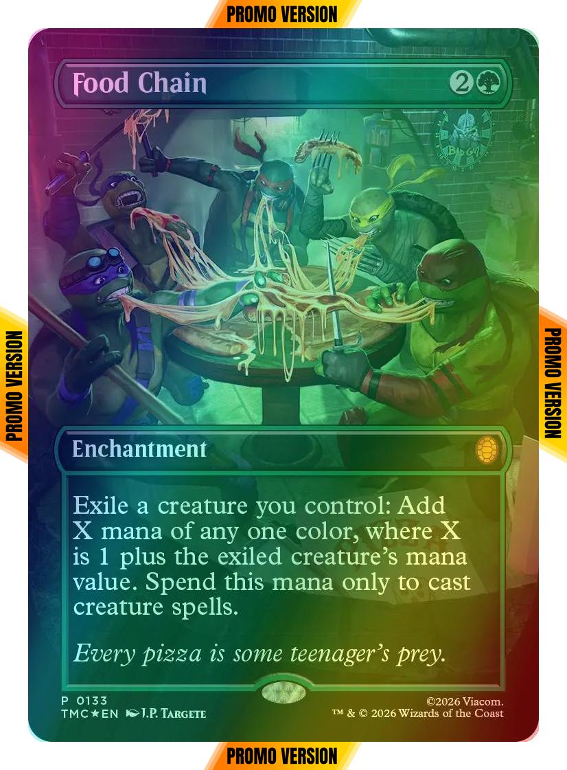 Food Chain [133] [Borderless] [Pizza Bundle] [Teenage Mutant Ninja Turtles Eternal] [Foil]