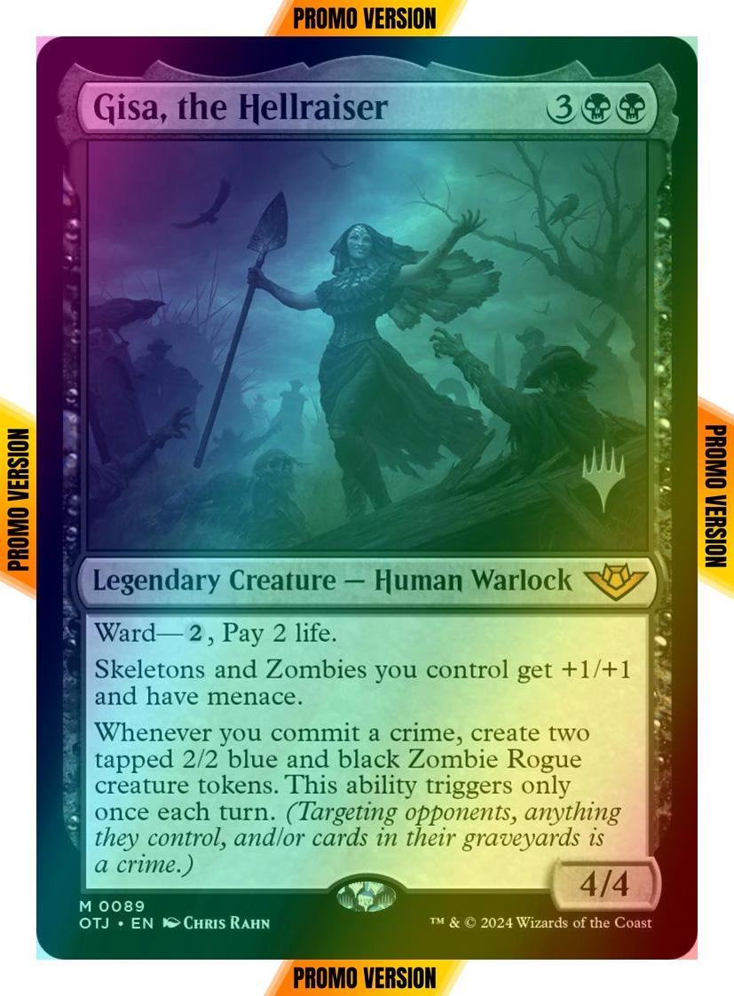 Gisa, the Hellraiser [89p] [Promo Pack] [Outlaws of Thunder Junction: Promos] [Foil]