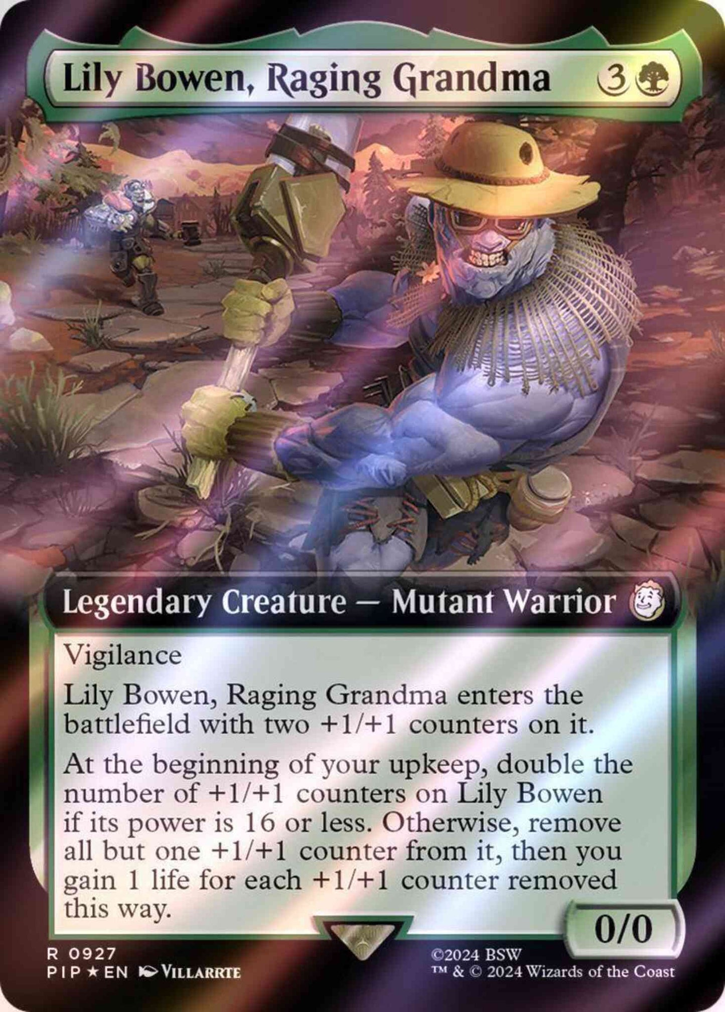Lily Bowen, Raging Grandma [927] [Extended Art] [Fallout] [Surge Foil]