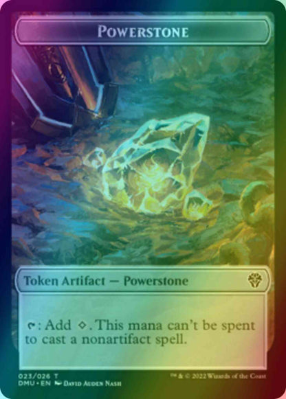 Powerstone Token (23) // Soldier Token (04) [DMU/DMU Set Symbol] [Dominaria United: Tokens] [Foil]