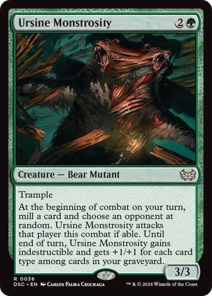 Ursine Monstrosity [36] [Duskmourn: House of Horror: Commander] [Non-Foil]