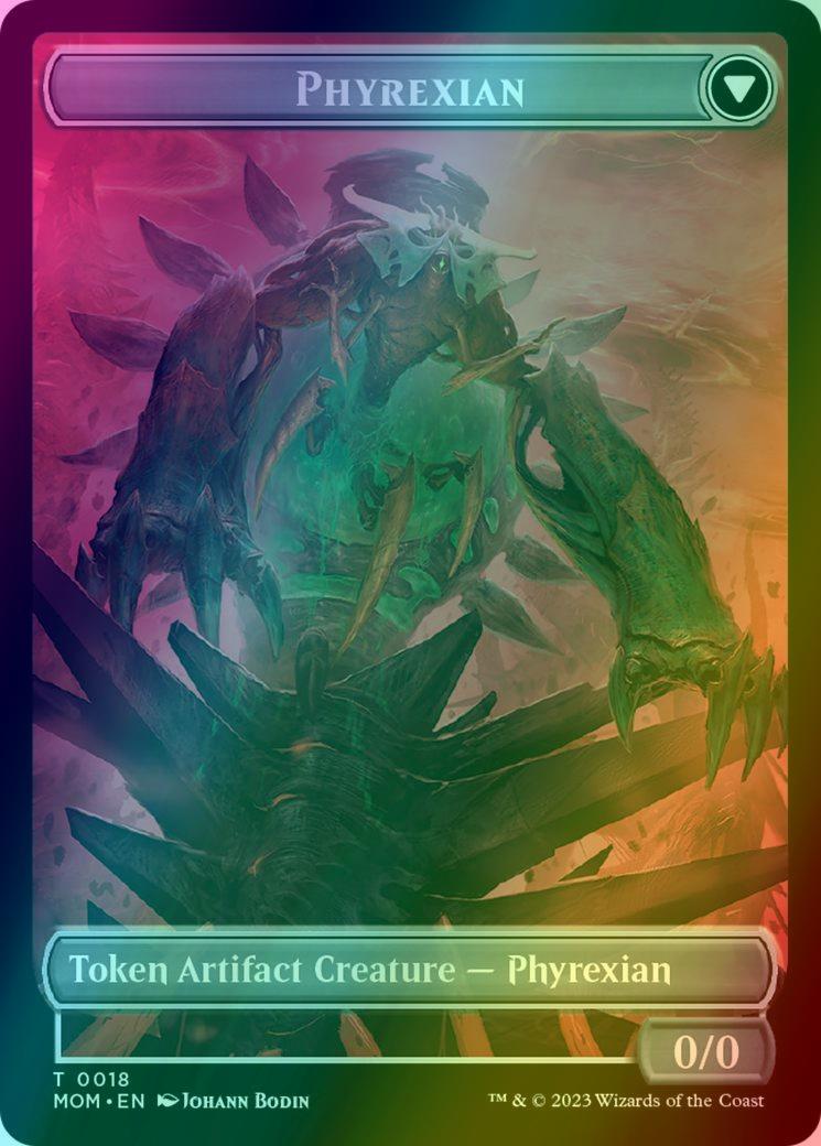 Incubator Token (18) // Phyrexian Token (18) [18] [March of the Machine: Tokens] [Foil]