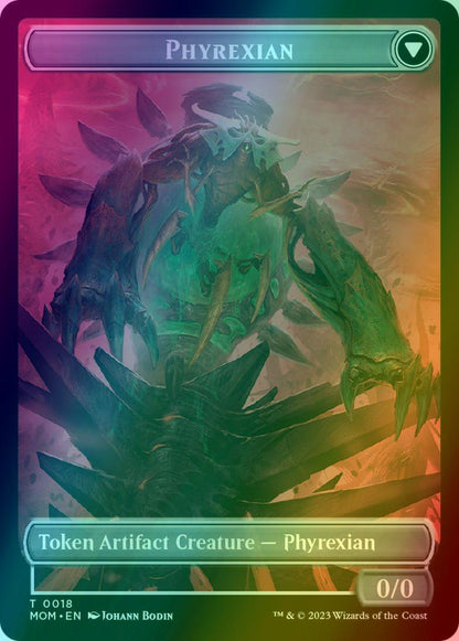 Incubator Token (18) // Phyrexian Token (18) [18] [March of the Machine: Tokens] [Foil]