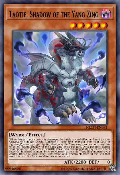 Taotie, Shadow of the Yang Zing - NECH-EN031 - Super Rare - 1st Edition