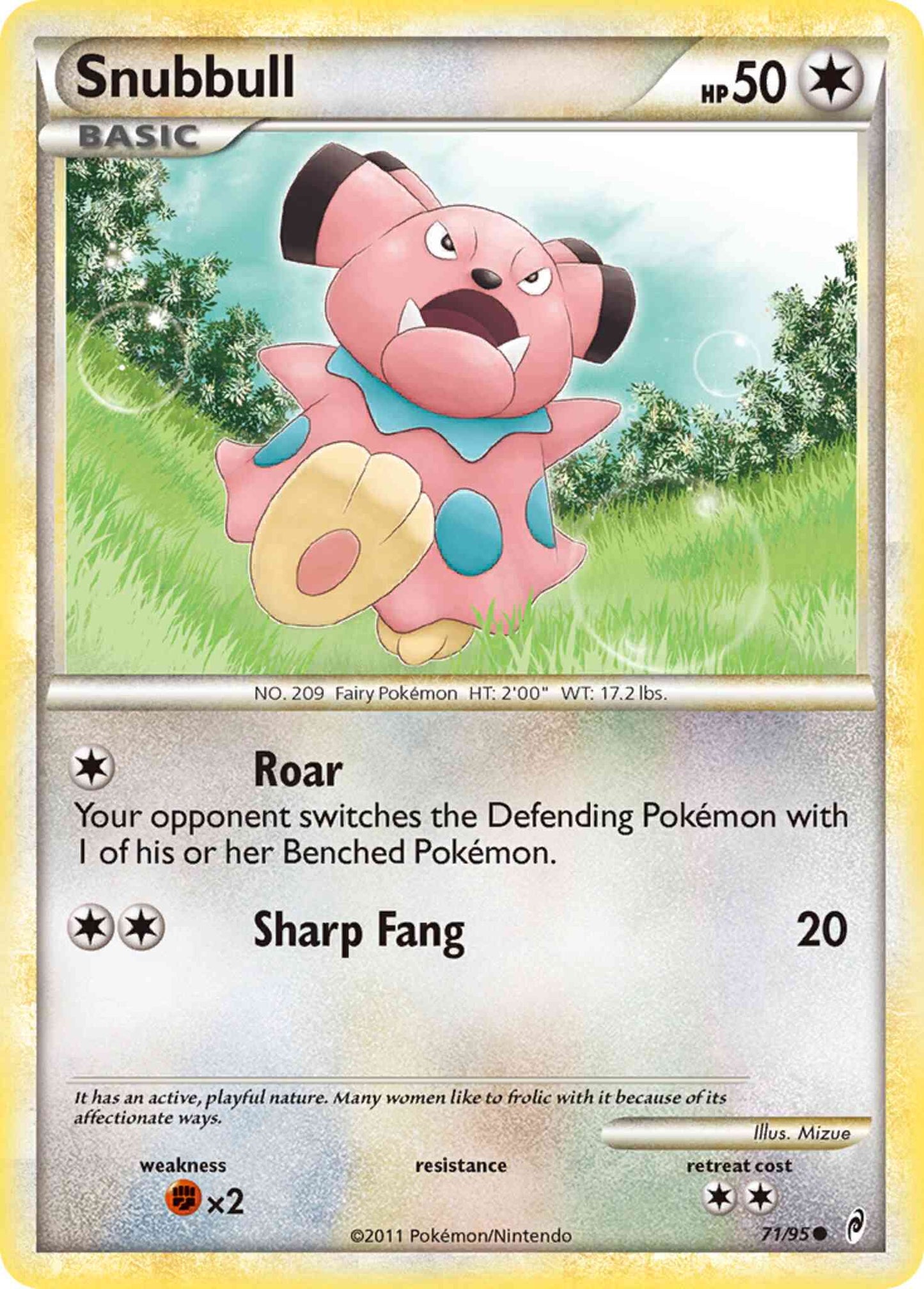 Snubbull - 71/95 - Common [col1-71] [Reverse Holo]