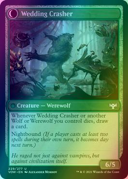 Wolfkin Outcast // Wedding Crasher [229] [Innistrad: Crimson Vow] [Foil]