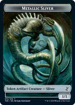 Metallic Sliver Token [15] [Time Spiral Remastered Tokens] [Non-Foil]