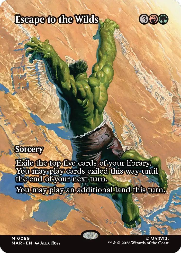 Escape to the Wilds [89] [Borderless] [Source Material] [Marvel Universe] [Non-Foil]