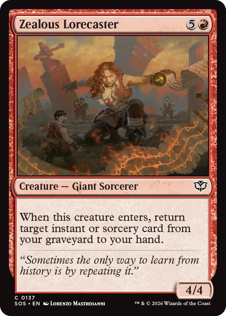 Zealous Lorecaster [137] [Secrets of Strixhaven] [Non-Foil]