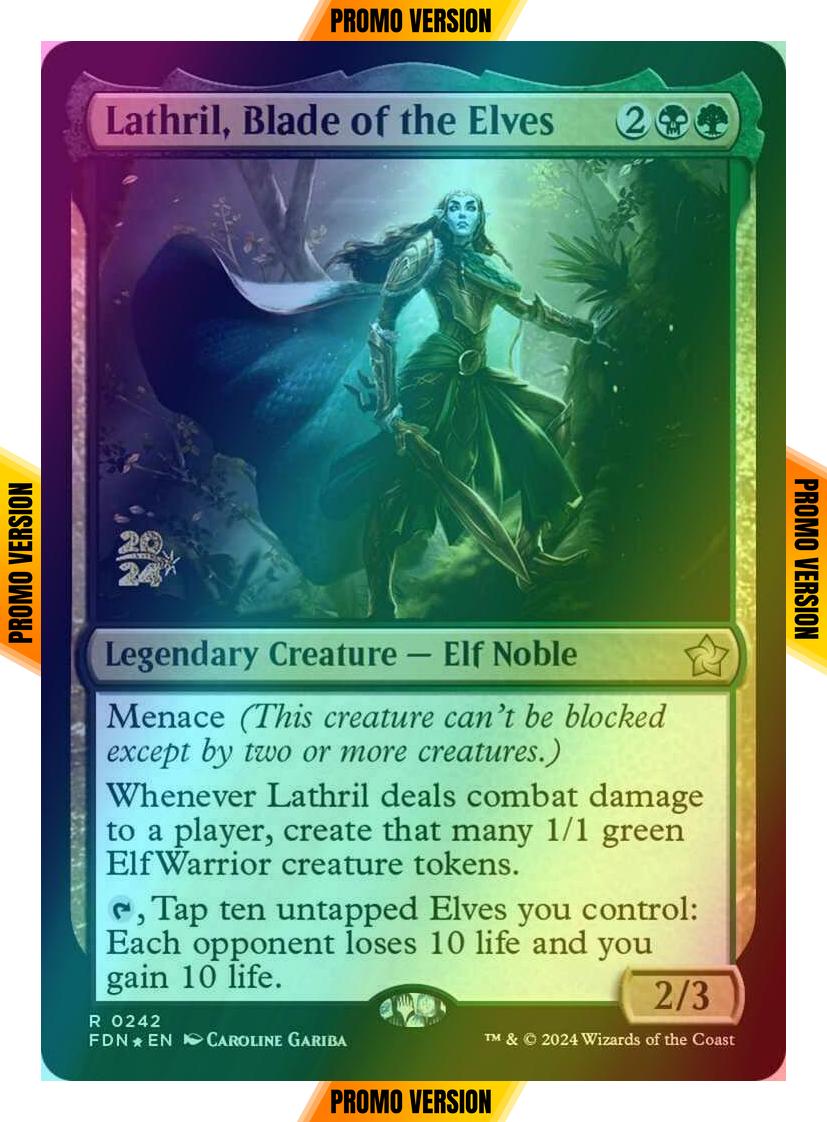 Lathril, Blade of the Elves [242s] [Prerelease] [Foundations: Promos] [Foil]