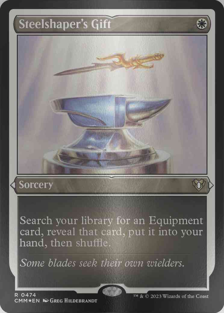 Steelshaper's Gift [474] [Commander Masters] [Etched Foil]