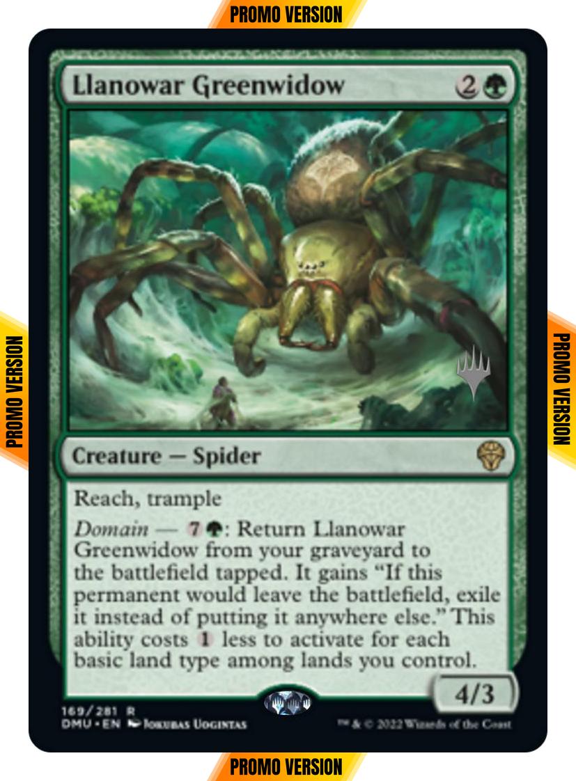 Llanowar Greenwidow [169p] [Promo Pack] [Dominaria United: Promos] [Non-Foil]