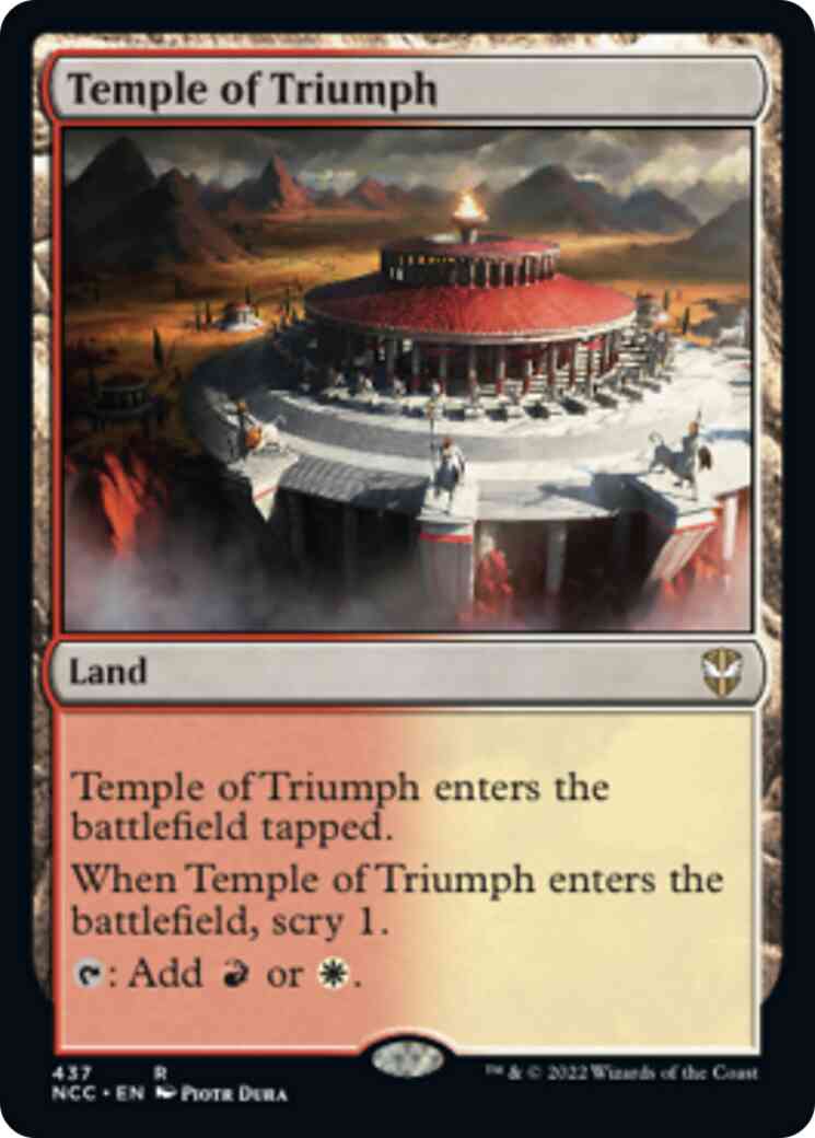 Temple of Triumph [437] [Streets of New Capenna: Commander] [Non-Foil]