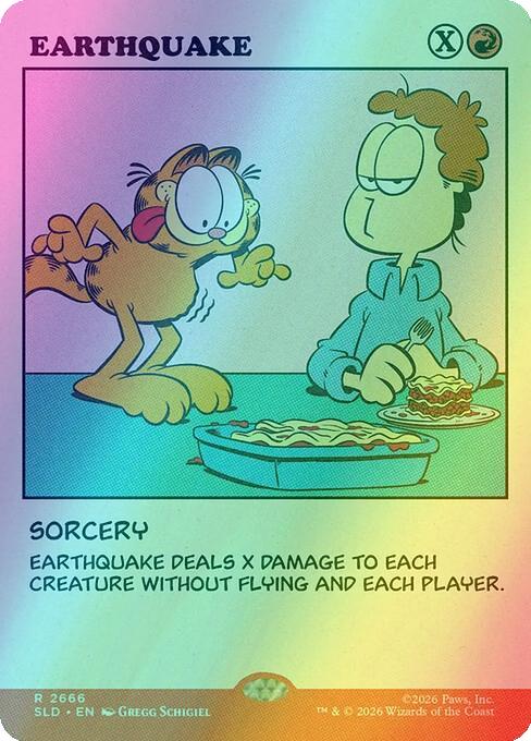 Earthquake [2666] [Garfield: As Intended] [Secret Lair Drop] [Foil]