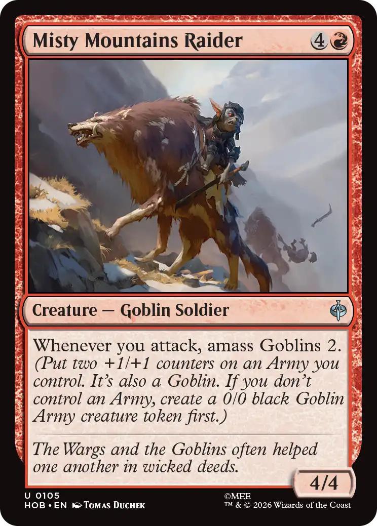 Misty Mountains Raider [105] [The Hobbit] [Non-Foil]