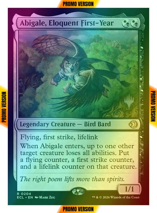 Abigale, Eloquent First-Year [204p] [Promo Pack] [Lorwyn Eclipsed: Promos] [Foil]
