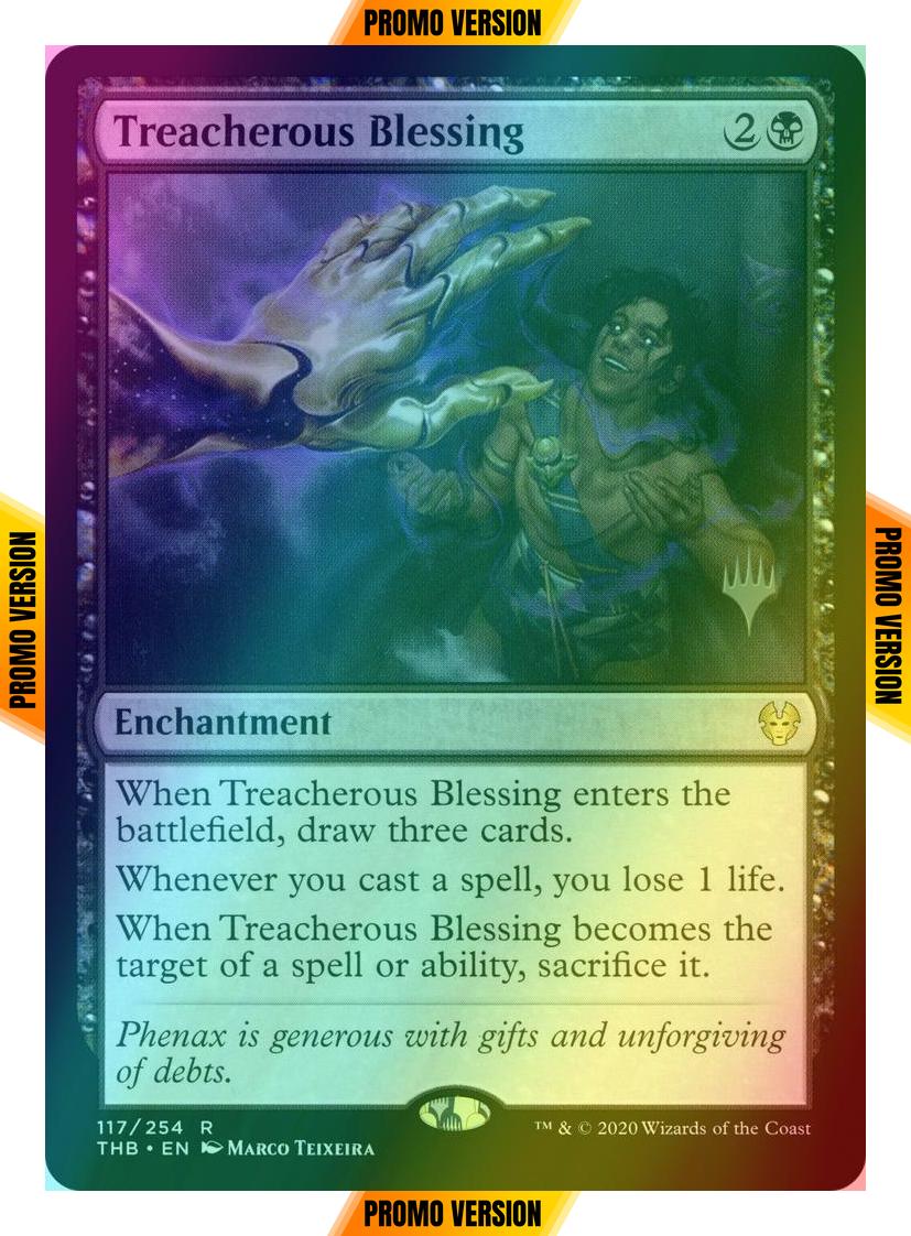 Treacherous Blessing [117p] [Promo Pack] [Theros Beyond Death Promos] [Foil]