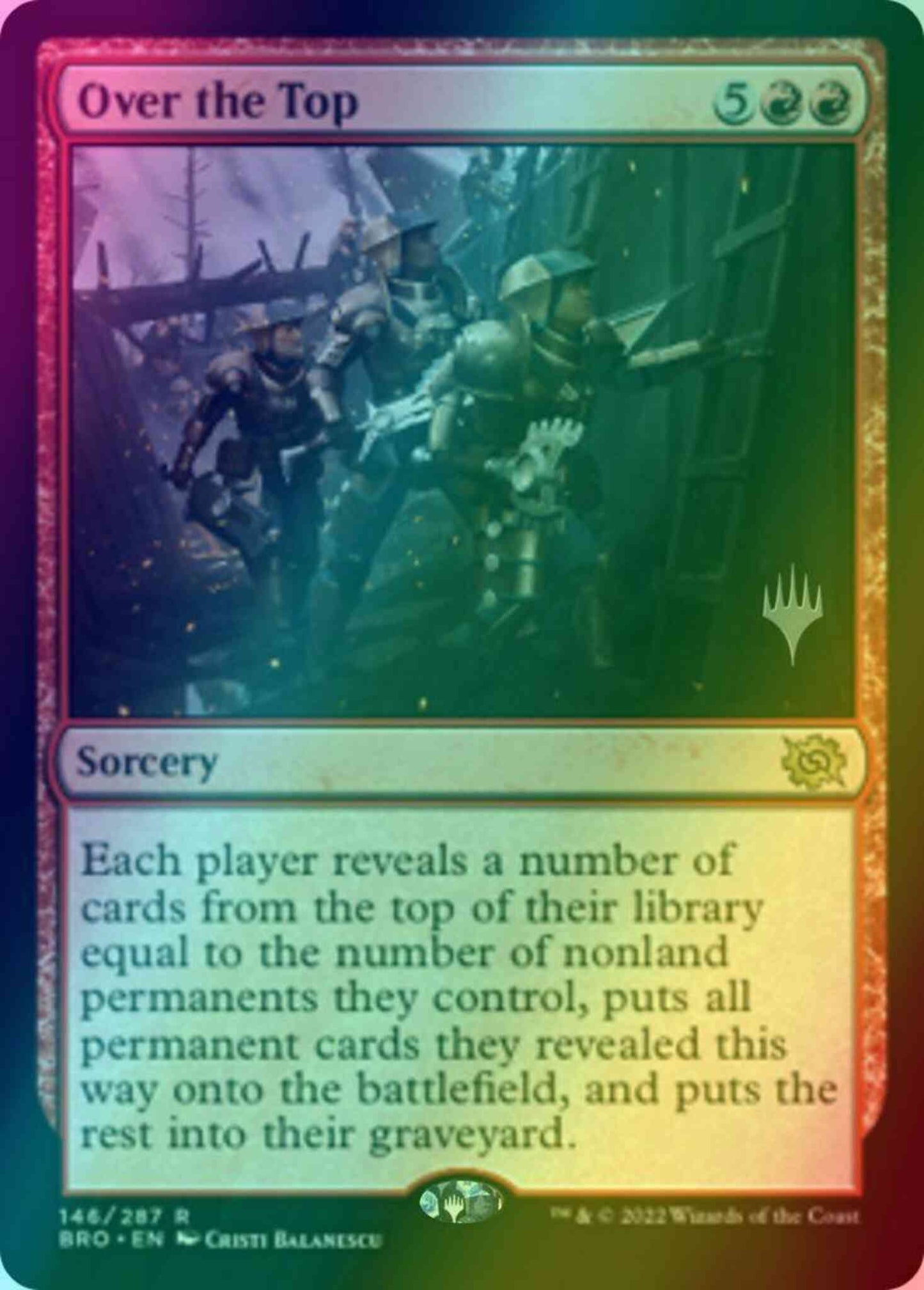 Over the Top [146p] [Promo Pack] [The Brothers' War: Promos] [Foil]