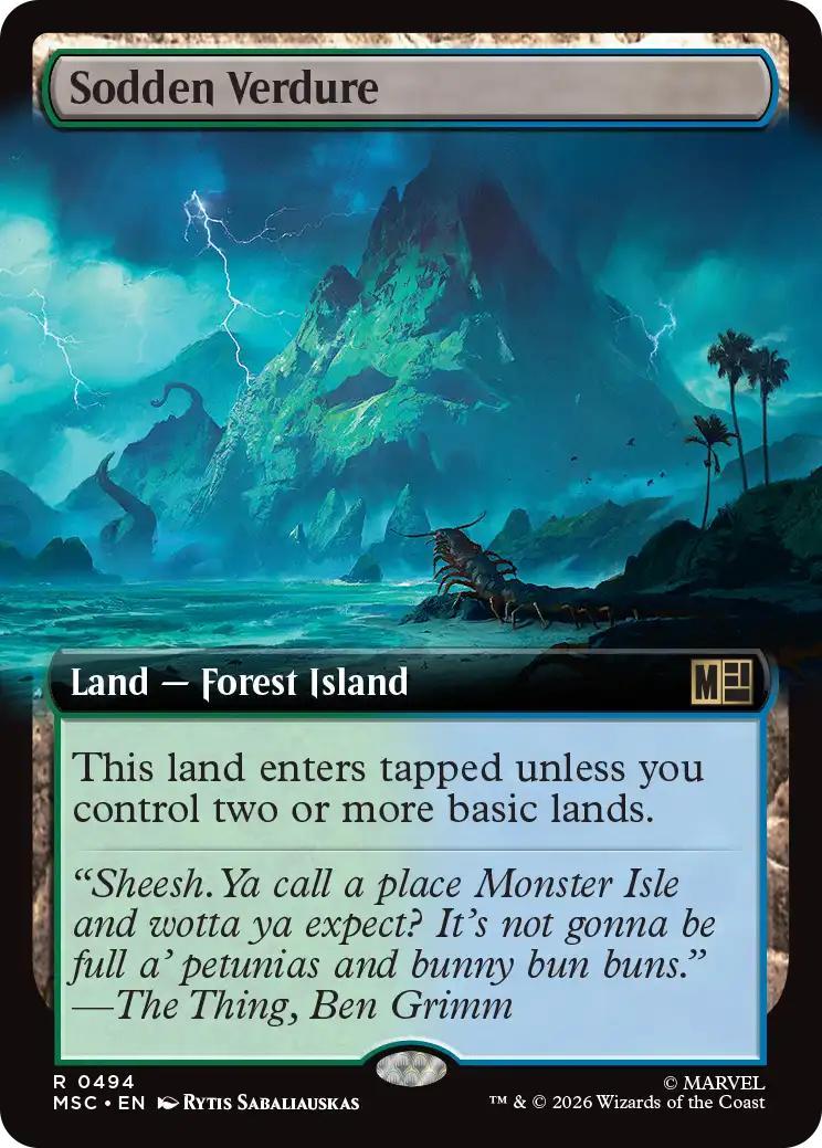 Sodden Verdure [494] [Extended Art] [Marvel Super Heroes: Commander] [Non-Foil]