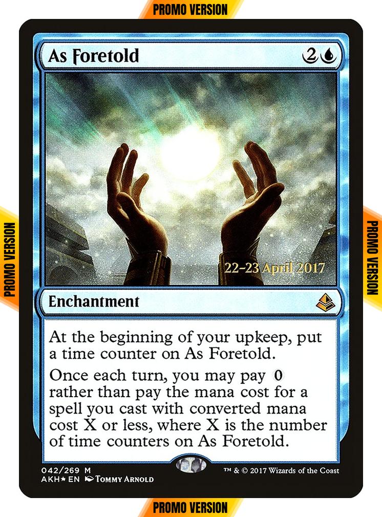 As Foretold [42s] [Amonkhet Promos] [Foil]