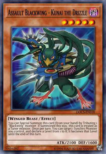 Assault Blackwing - Kunai the Drizzle - MP16-EN119 - Rare - Unlimited