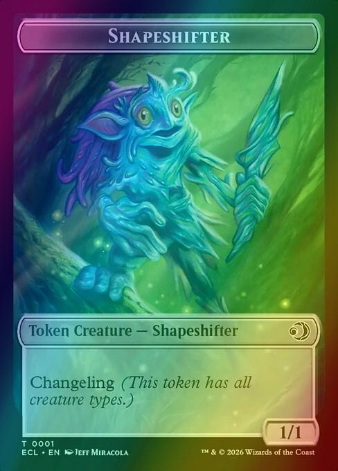 Merfolk Token (08) // Shapeshifter Token (01) [Lorwyn Eclipsed: Tokens] [Foil]