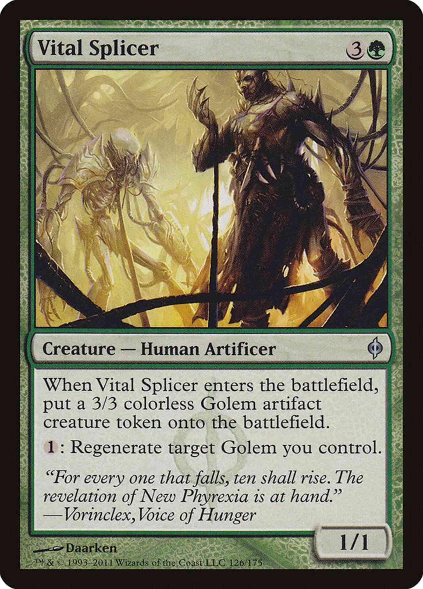 Vital Splicer [126] [New Phyrexia] [Non-Foil]