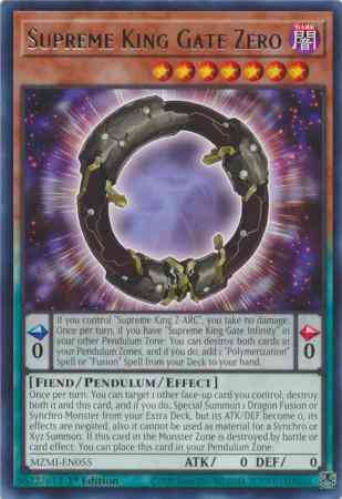 Supreme King Gate Zero - MZMI-EN055 - Rare - 1st Edition