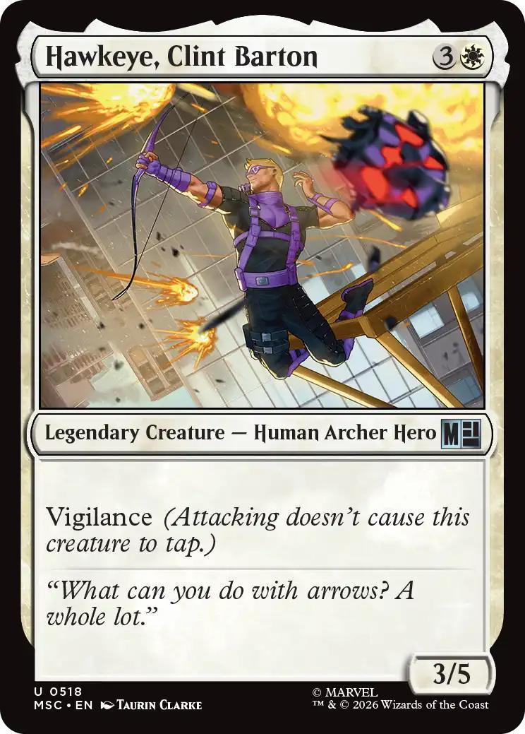 Hawkeye, Clint Barton [518] [Beginner Box] [Marvel Super Heroes: Commander] [Non-Foil]