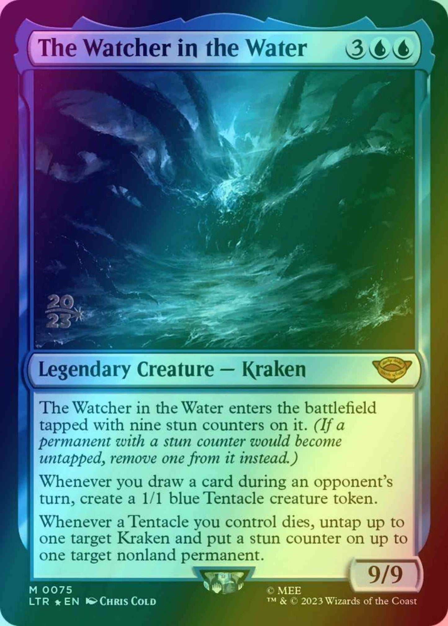 The Watcher in the Water [75s] [Prerelease] [The Lord of the Rings: Tales of Middle-earth: Promos] [Foil]