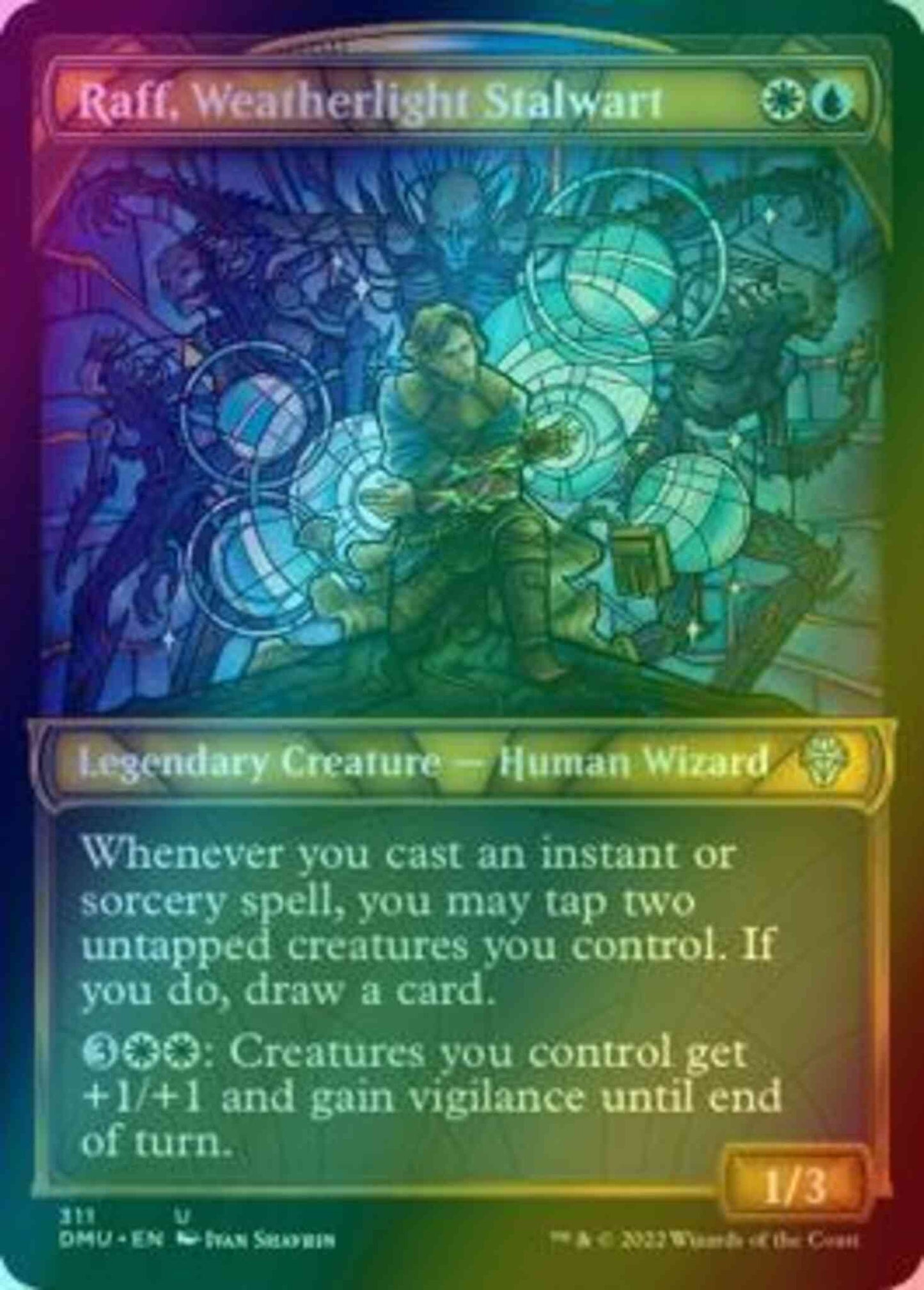Raff, Weatherlight Stalwart [311] [Stained Glass Showcase] [Dominaria United] [Foil]