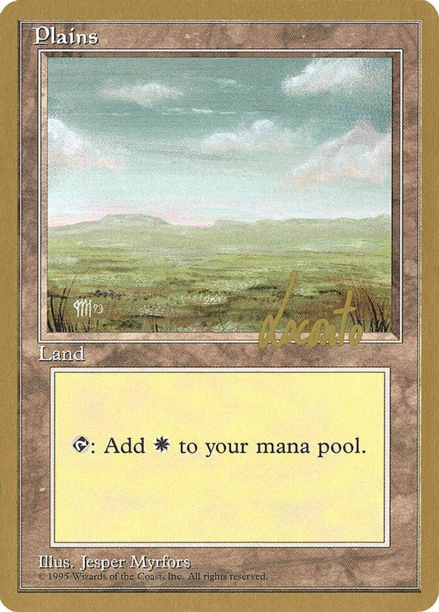 Plains [ml364] [Michael Locanto] [No Foreground Grass] [Pro Tour Collector Set] [Non-Foil]