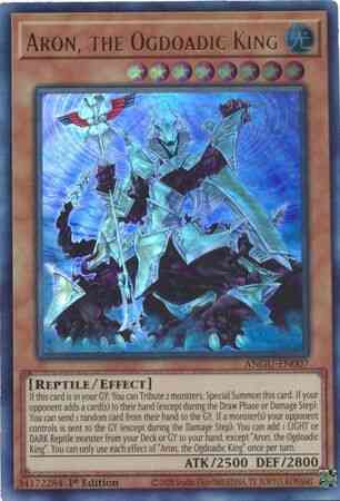 Aron, the Ogdoadic King - ANGU-EN007 - Ultra Rare - 1st Edition