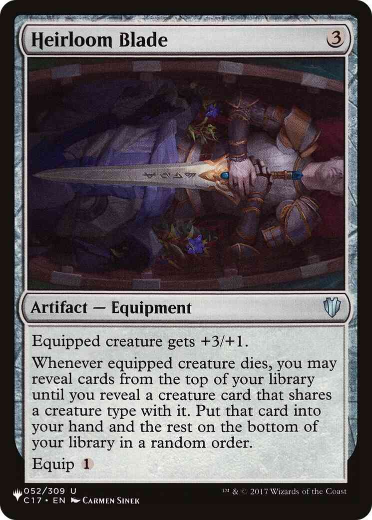 Heirloom Blade [C17-52] [The List] [Non-Foil]
