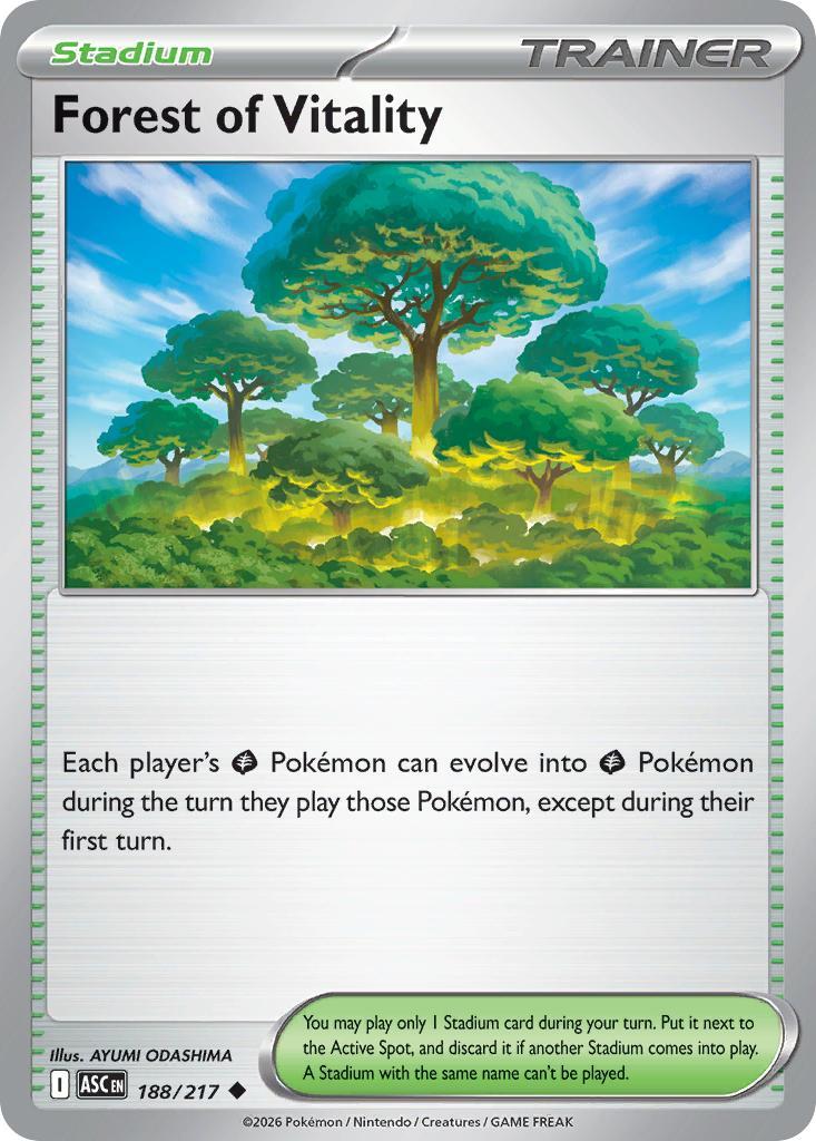Forest of Vitality - 188/217 - Uncommon [me025-188] [Non-Holo]