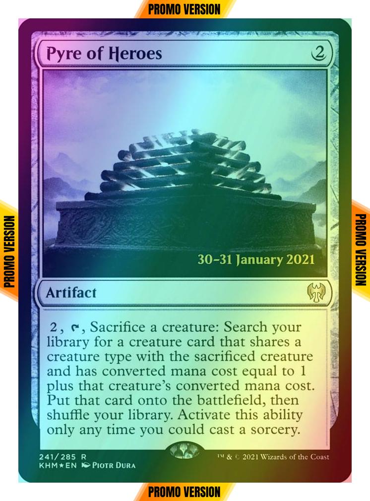 Pyre of Heroes [Prerelease] [241s] [Kaldheim Promos] [Foil]