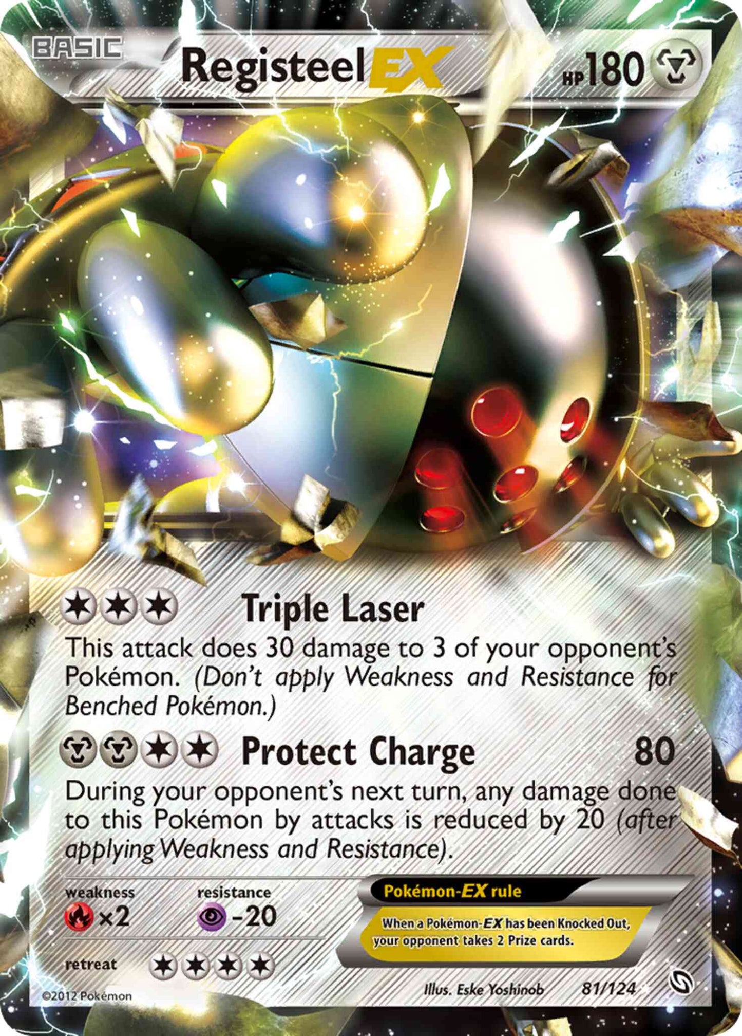 Registeel-EX - 81/124 - Rare Holo EX [bw6-81] [Ultra]