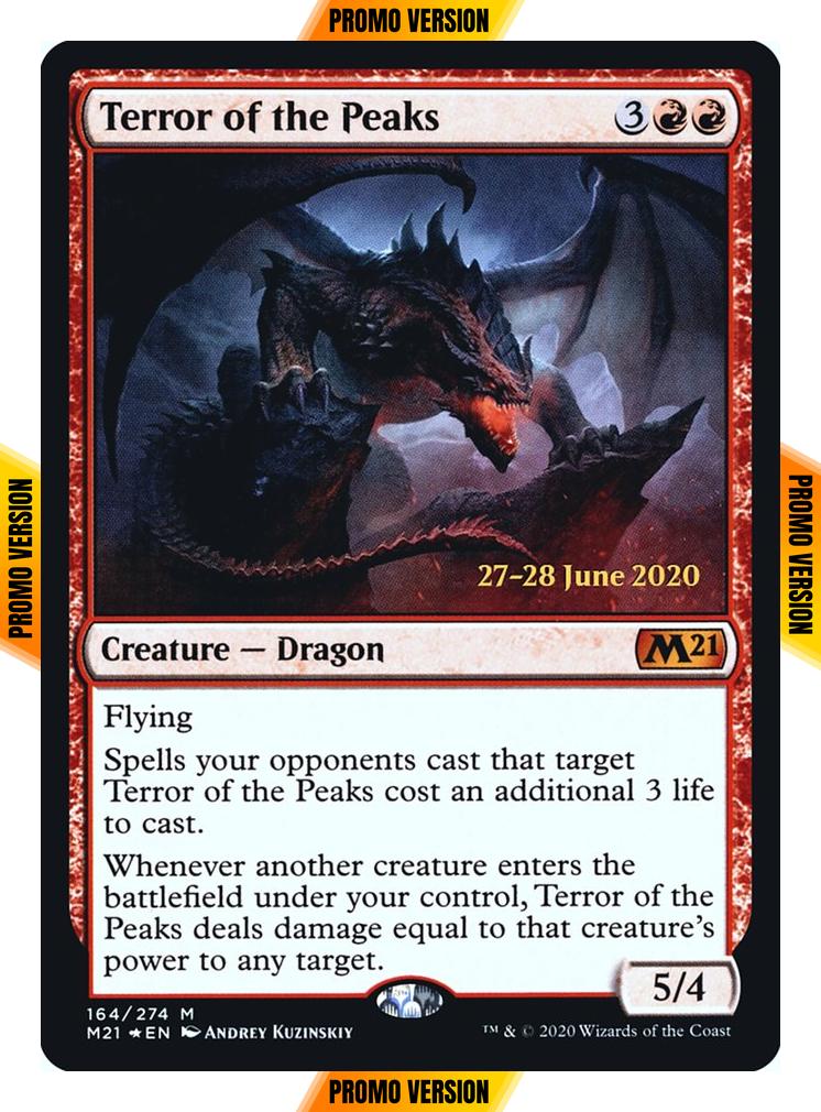 Terror of the Peaks [Prerelease] [164s] [Core Set 2021 Promos] [Foil]