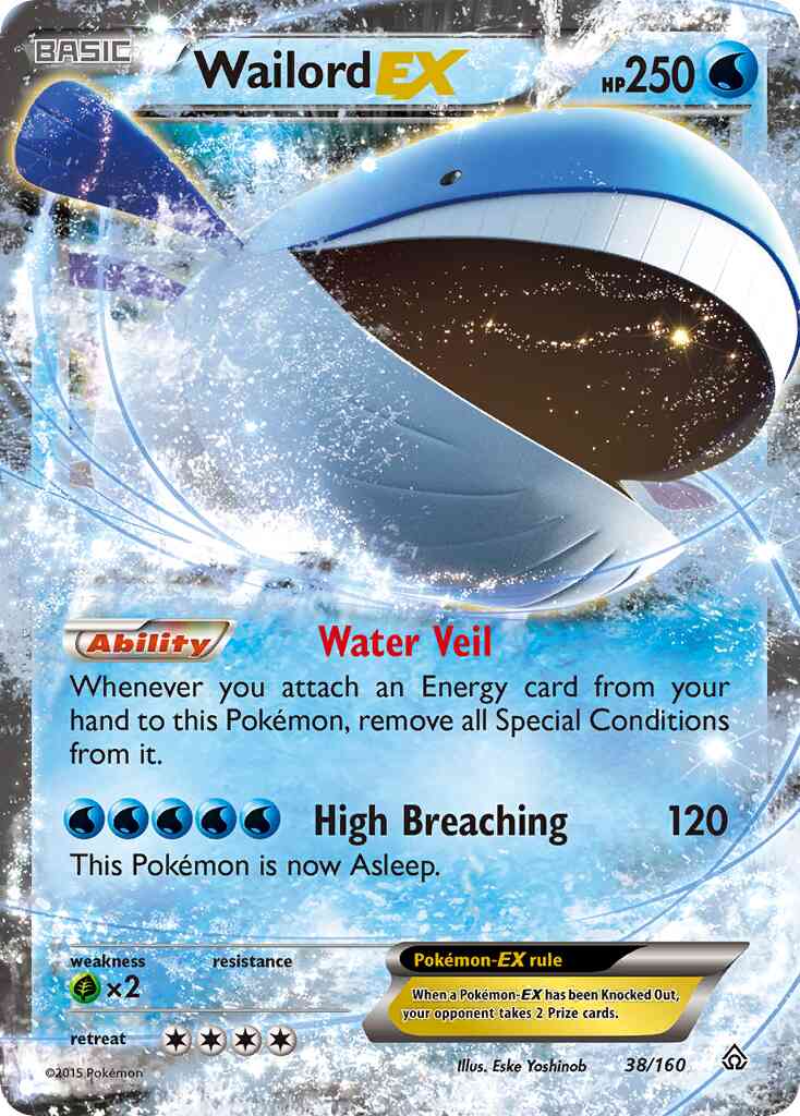 Wailord-EX - 38/160 - Rare Holo EX [xy5-38] [Ultra]