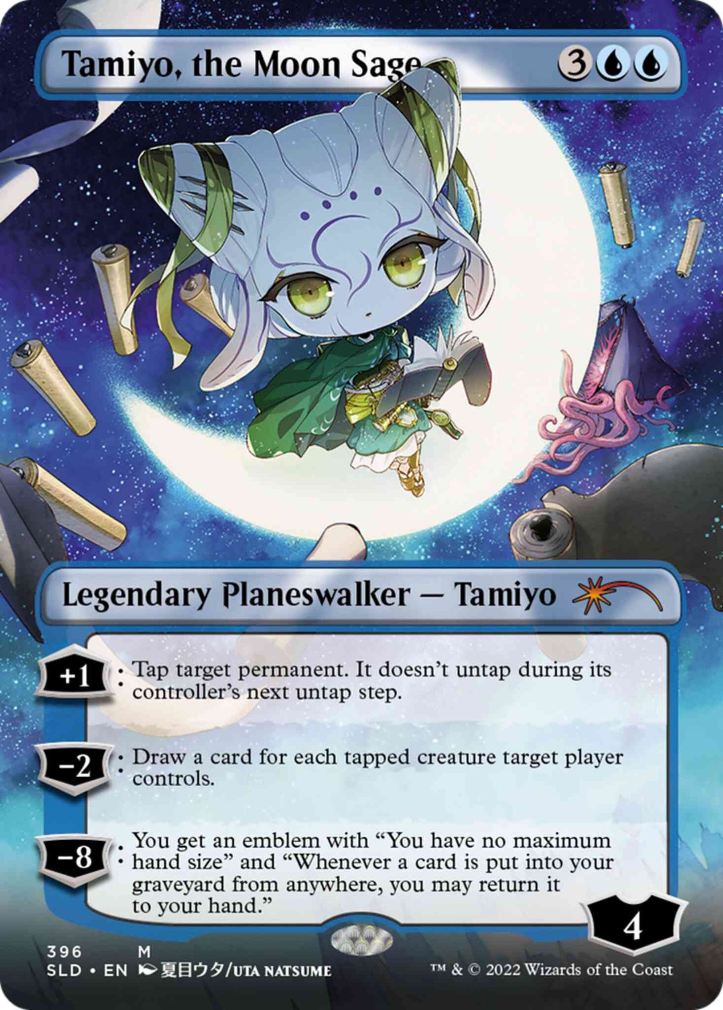 Tamiyo, the Moon Sage [0396] [Borderless] [Li’l Walkers] [Secret Lair Drop] [Non-Foil]