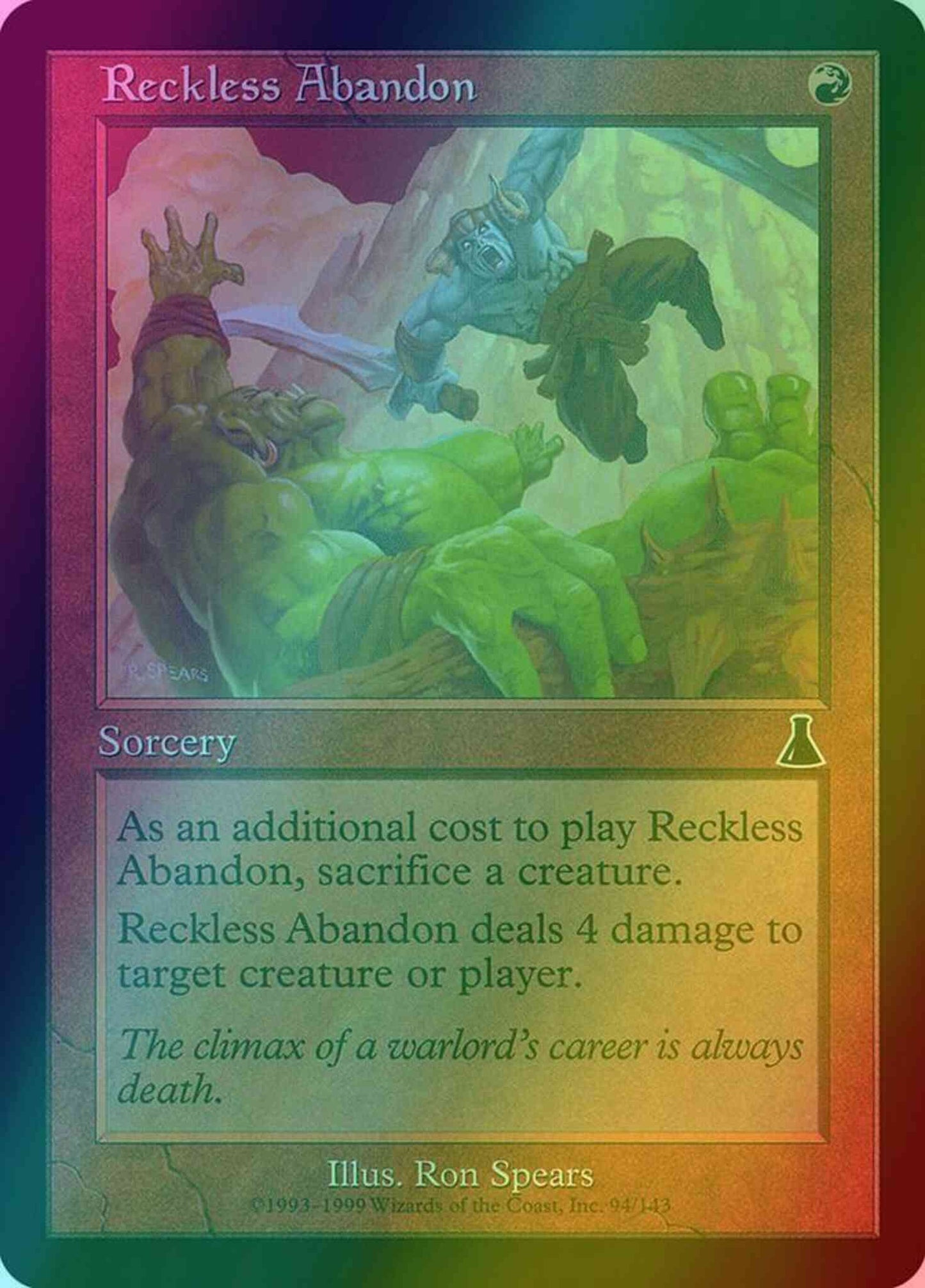 Reckless Abandon [94] [Urza's Destiny] [Foil]