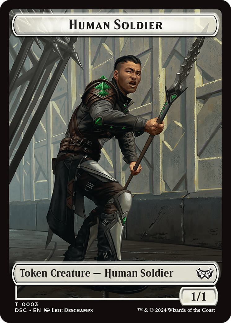Human Soldier Token (03) // Scarecrow Token (23) [Duskmourn: House of Horror: Commander: Tokens] [Non-Foil]