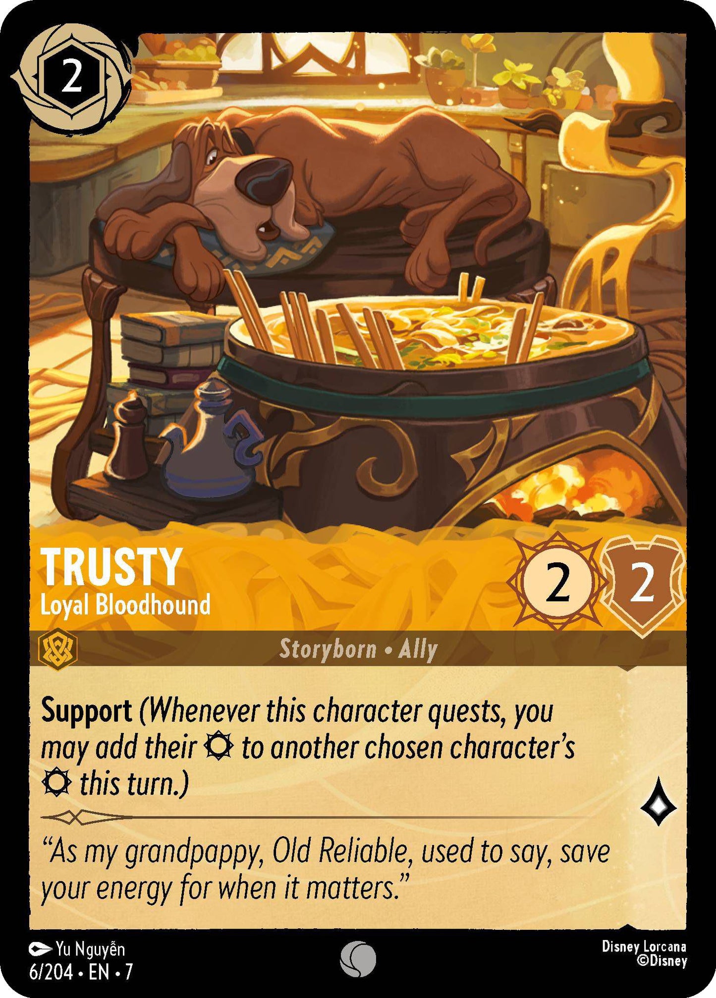 Trusty - Loyal Bloodhound - 6/204 [Archazia's Island] [Non-Foil]