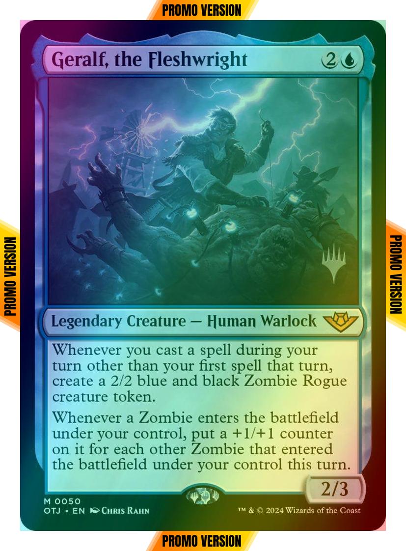 Geralf, the Fleshwright [50p] [Promo Pack] [Outlaws of Thunder Junction: Promos] [Foil]