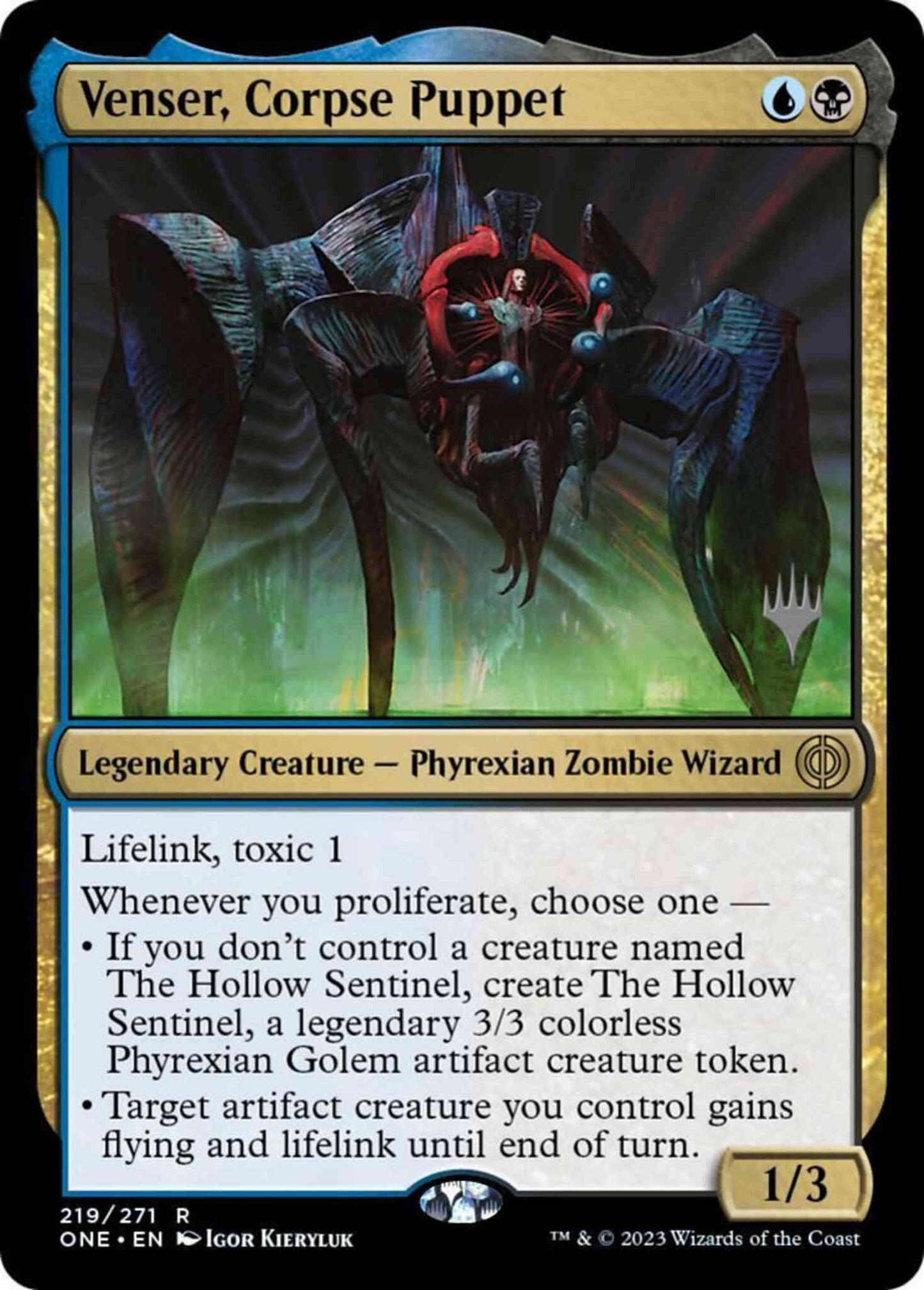 Venser, Corpse Puppet [219p] [Promo Pack] [Phyrexia: All Will Be One: Promos] [Non-Foil]