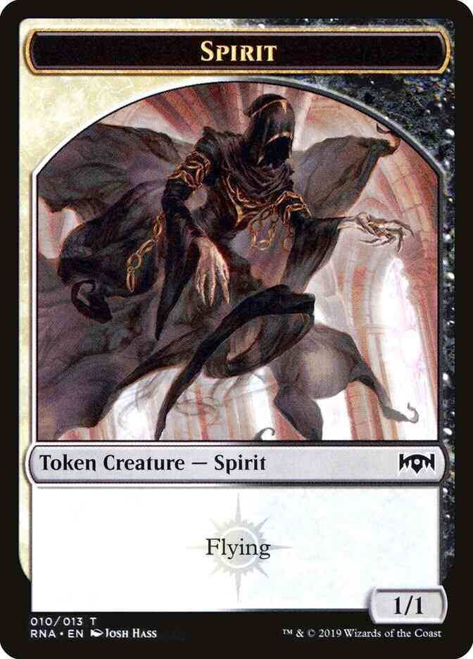 Spirit Token [10] [Ravnica Allegiance Tokens] [Non-Foil]