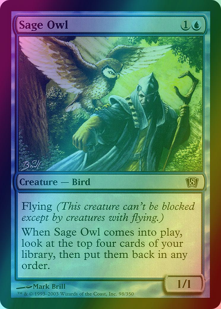 Sage Owl [98x] [Eighth Edition] [Foil]